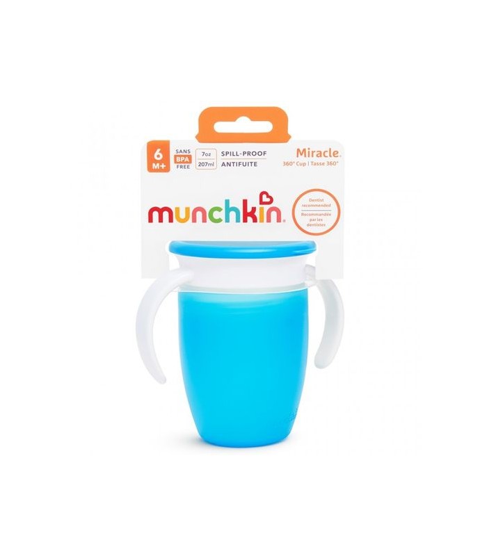Taza Antigoteo Munchkin Miracle 360 con Asas y Tapa