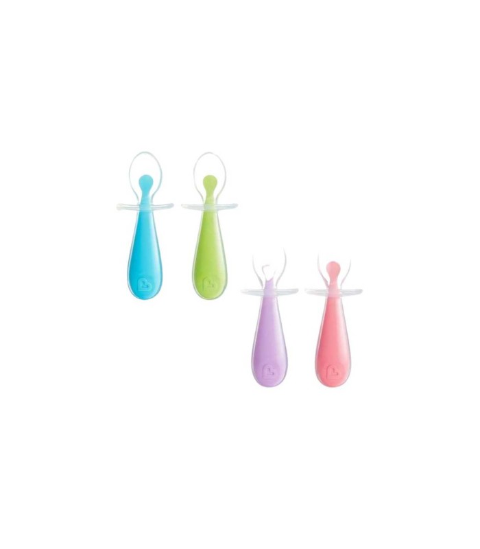 Pack cucharas aprendizaje de silicona Gentle (2 ud.) Munchkin