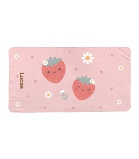Toalla Playa Microfibra Strawberries Personalizable