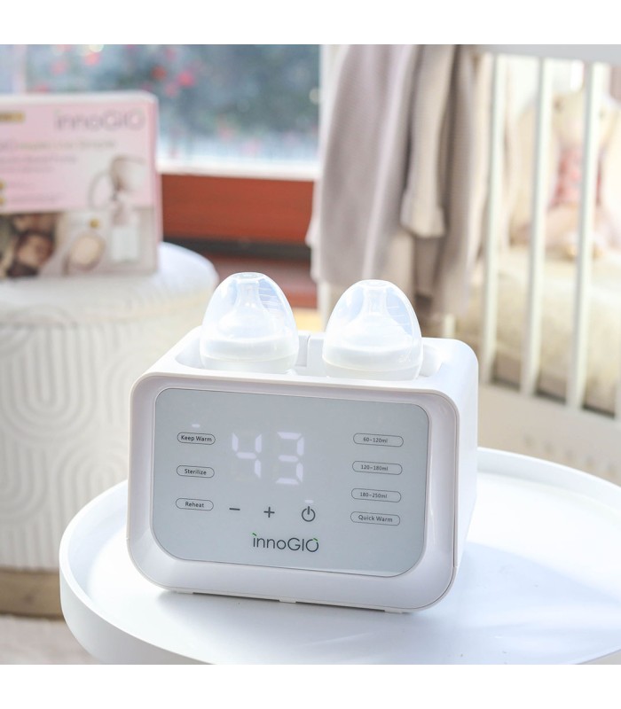 InnoGIO calienta biberones y esterilizador doble GIOwarm fast duo
