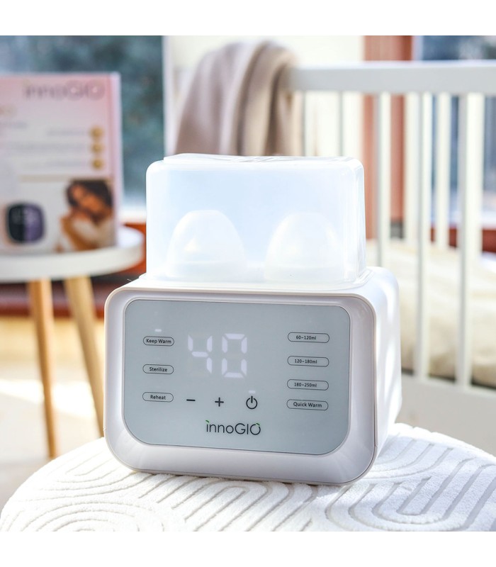 InnoGIO calienta biberones y esterilizador doble GIOwarm fast duo