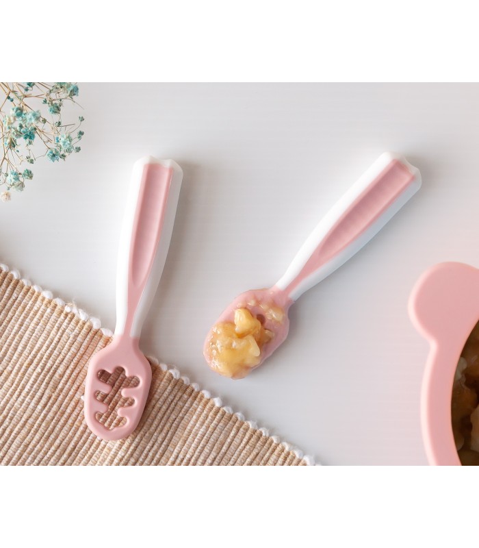 SET 2 PRECUCHARAS ROSA PARA BEBÉS