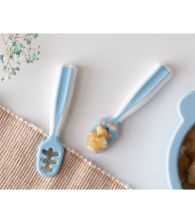 SET 2 PRECUCHARAS AZUL PARA BEBÉS