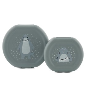 Fiambrera con clip - 2 Uds. - Mr. Shark