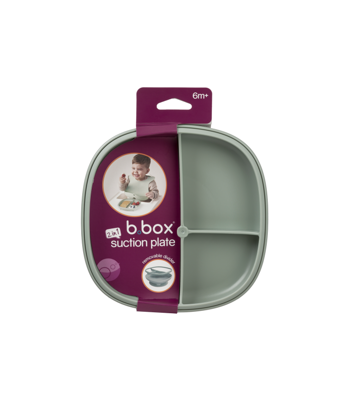 Plato 2 en 1 con ventosa y compatimentos extraíbles B.Box