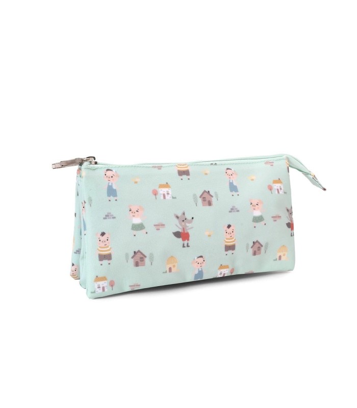 Estuche 3 Compartimentos The Three Little Pigs Personalizable