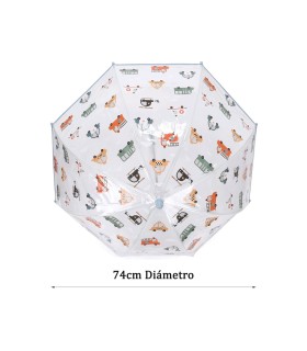 Paraguas Transparente City Cars