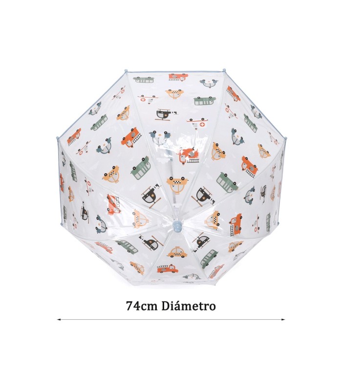 Paraguas Transparente City Cars