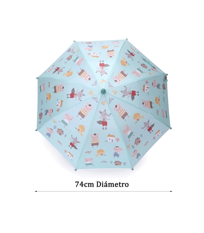 Paraguas The Three Little Pigs