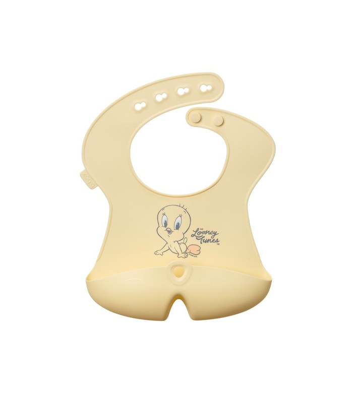 Babero Silicona Enrollable Looney Tunes