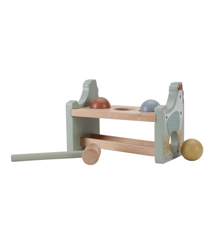 BANCO GOLPEO CON BOLA PEQUEÑA GRANJA FSC