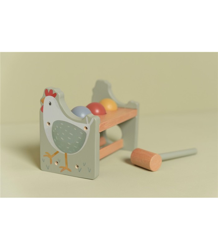 BANCO GOLPEO CON BOLA PEQUEÑA GRANJA FSC