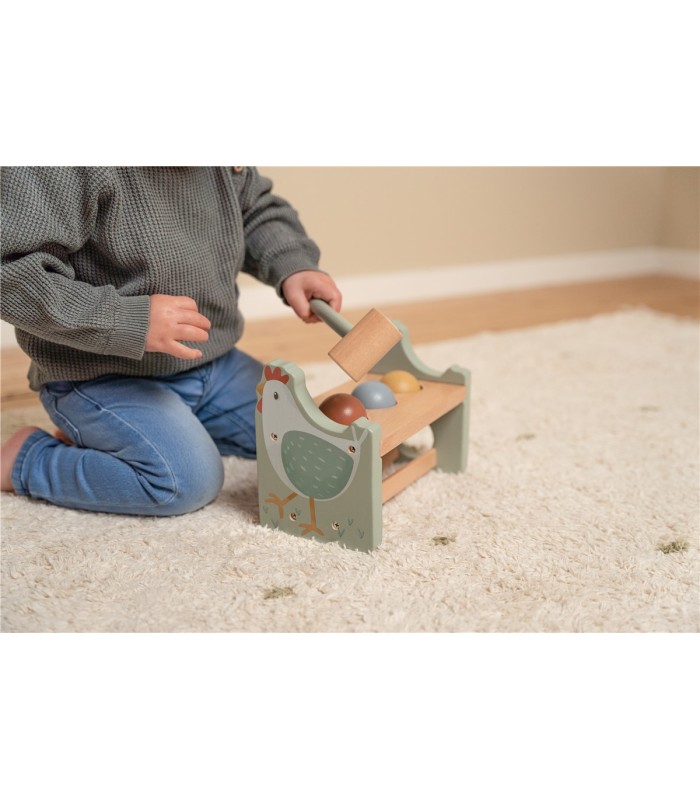 BANCO GOLPEO CON BOLA PEQUEÑA GRANJA FSC