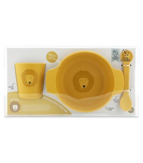 Juego de comida para bebé en silicona - Mr. Lion