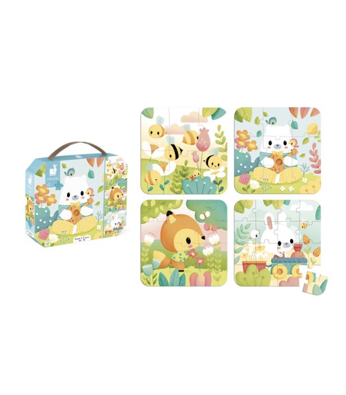 PURE- 4 PUZLES (6, 9, 12, 16 PIEZAS)