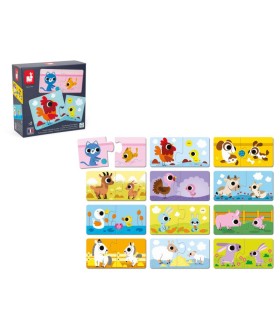 PUZLES PADRES Y BEBÉS ANIMALES