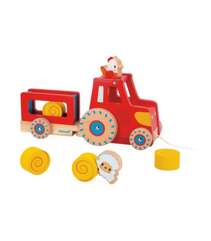 GRANJA - TRACTOR CON CUERDA DE ARRASTRE