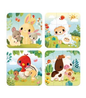 GRANJA - PUZLES EVOLUTIVOS DE LOS ANIMALES DE LA GRANJA