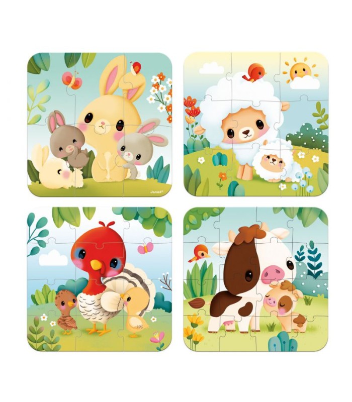 GRANJA - PUZLES EVOLUTIVOS DE LOS ANIMALES DE LA GRANJA