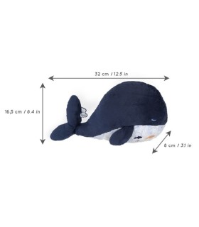 BALLENA DE PELUCHE CALMANTE 17CM
