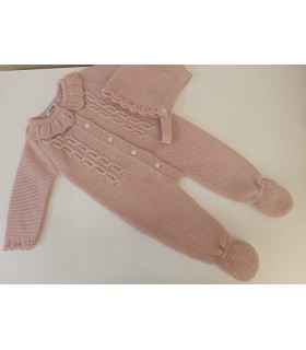 Pelele + capota babidu punto invierno