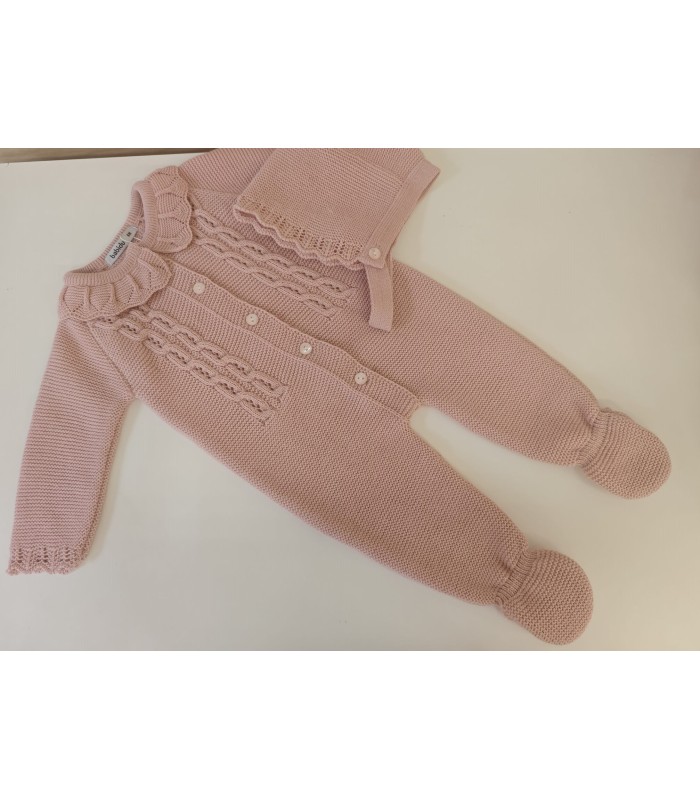 Pelele + capota babidu punto invierno