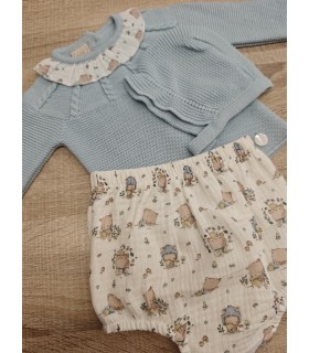 Conjunto 3 piezas azul