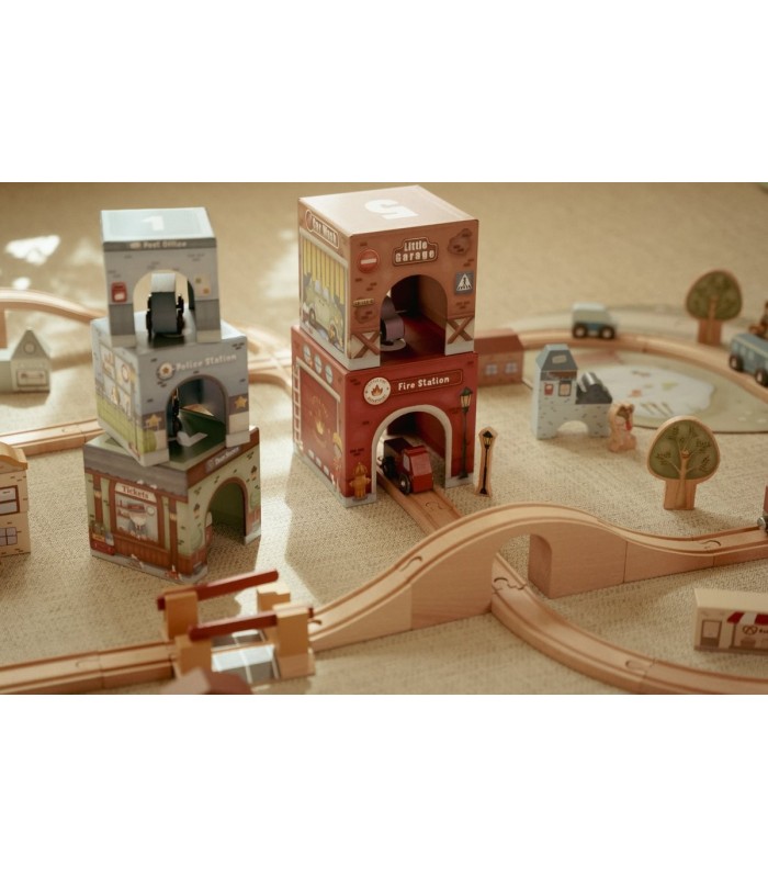 TORRE ENCAJABLE CIUDAD CON COCHES LITTLE