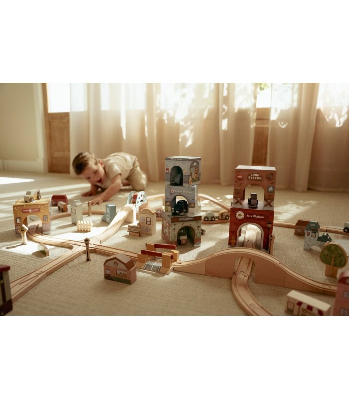 TORRE ENCAJABLE CIUDAD CON COCHES LITTLE