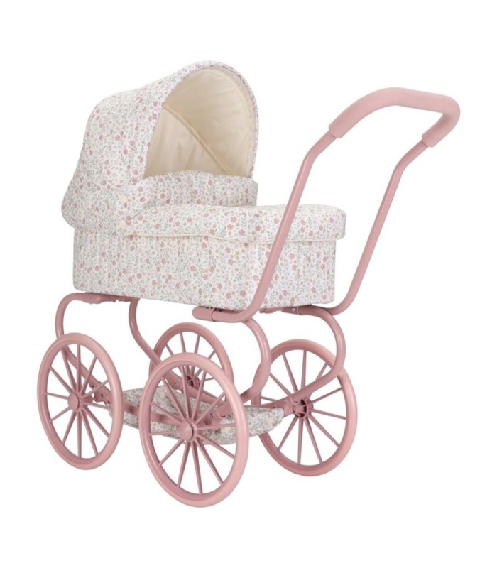 CARRITO MUÑECAS METAL FLORES LITTLE DUTCH