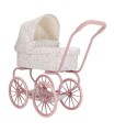 CARRITO MUÑECAS METAL FLORES LITTLE DUTCH