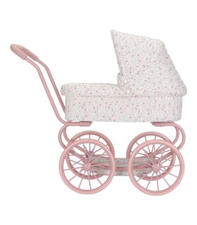 CARRITO MUÑECAS METAL FLORES LITTLE DUTCH