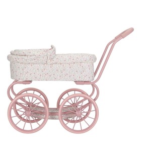 CARRITO MUÑECAS METAL FLORES LITTLE DUTCH