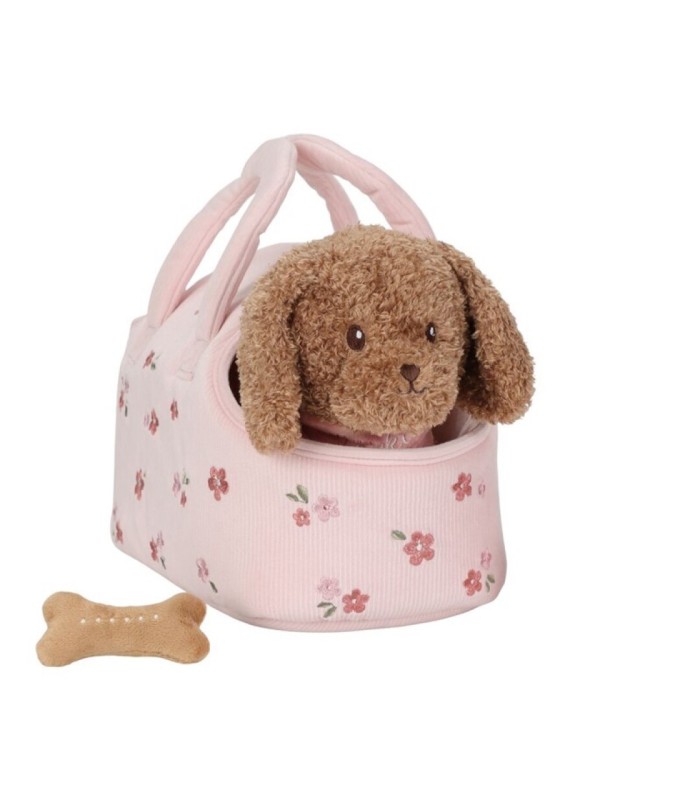 PERRITO PELUCHE JACKIE CON BOLSA LITTLE DUTCH