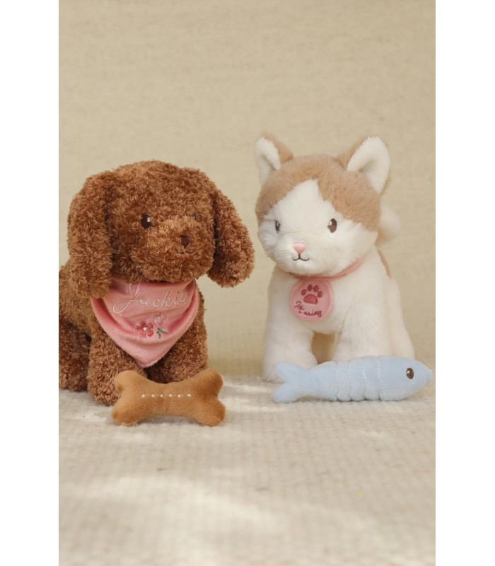 PERRITO PELUCHE JACKIE CON BOLSA LITTLE DUTCH