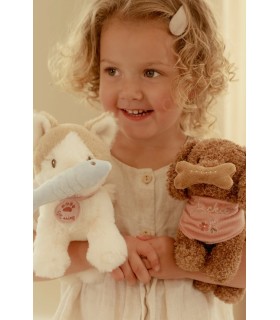 PERRITO PELUCHE JACKIE CON BOLSA LITTLE DUTCH