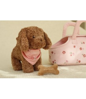 PERRITO PELUCHE JACKIE CON BOLSA LITTLE DUTCH