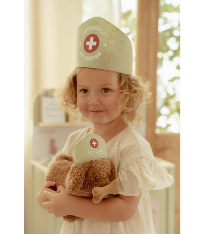 PERRITO PELUCHE JACKIE CON BOLSA LITTLE DUTCH