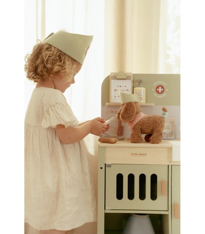 PERRITO PELUCHE JACKIE CON BOLSA LITTLE DUTCH