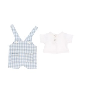 Muñeco Mateo con Peto Vichy Azul