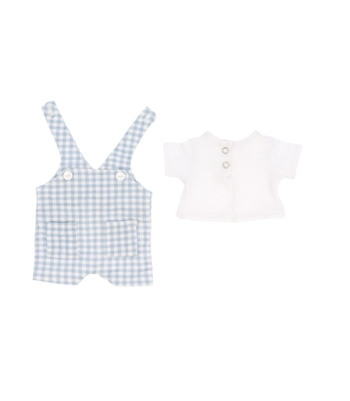 Muñeco Mateo con Peto Vichy Azul