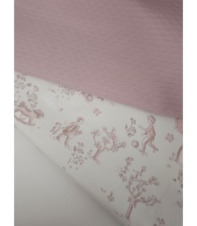 Tela Martha y piqué Australia rosa