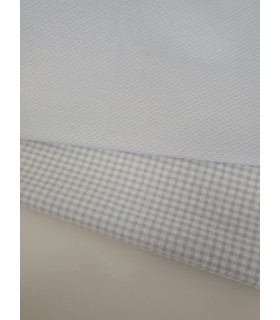 Piqué Lennon y Vichy azul bebé