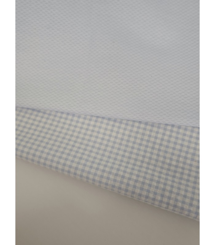 Piqué Lennon y Vichy azul bebé