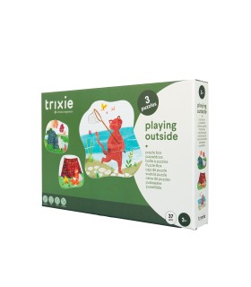 Puzzle de formas - Jugar al aire libre - 3 puzzles