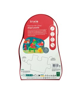 Puzzle de formas - Bombero Mr. Dino - 12 piezas