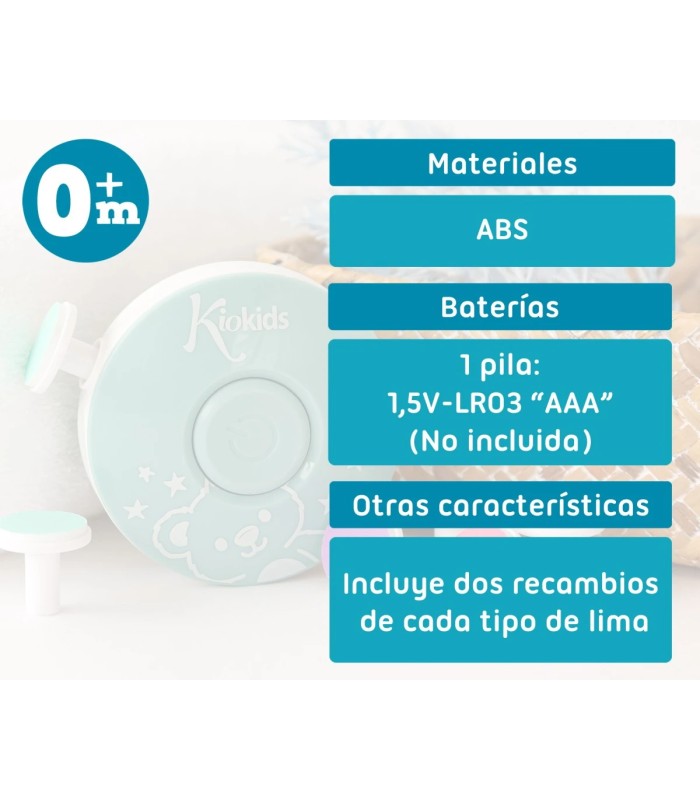 Set de manicura eléctrico para bebés