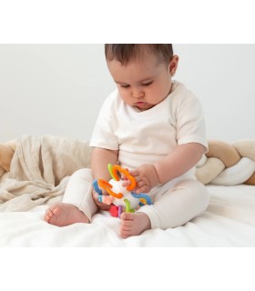 Mordedor sensorial en forma de bola para bebés