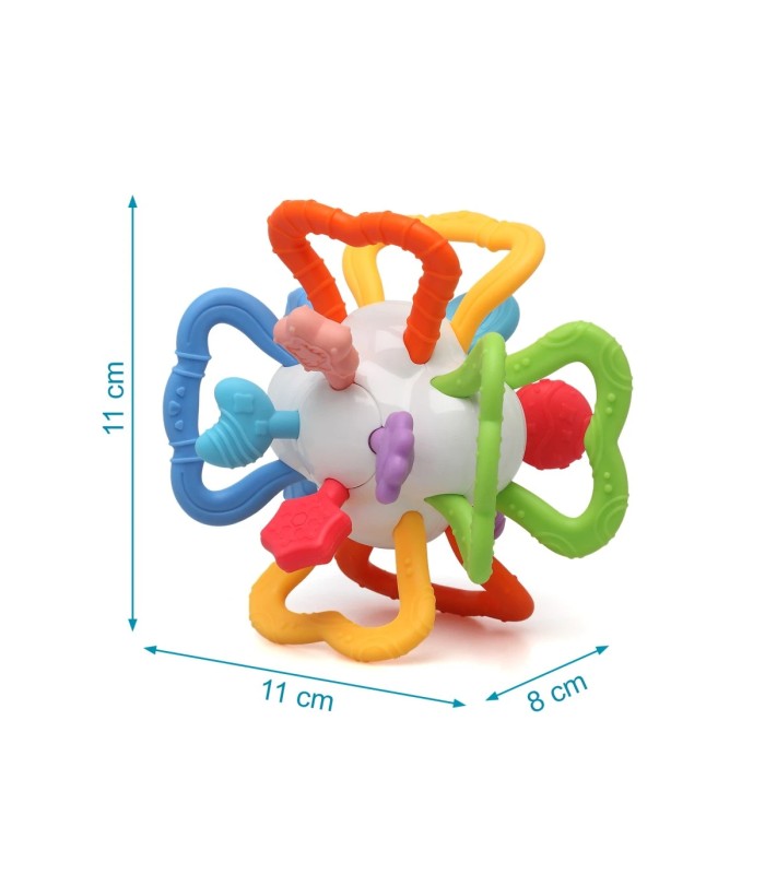 Mordedor sensorial en forma de bola para bebés
